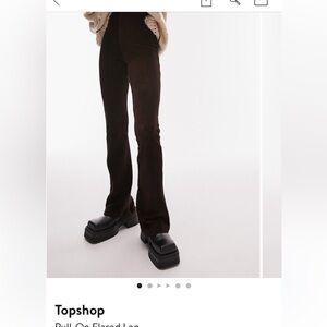 Topshop, Pull-On Flared Leg, Corduroy Pants, NWT, size 10